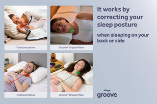 The Original Groove® Pain Relief Pillow - Sleep Better, Wake Up Pain-Free